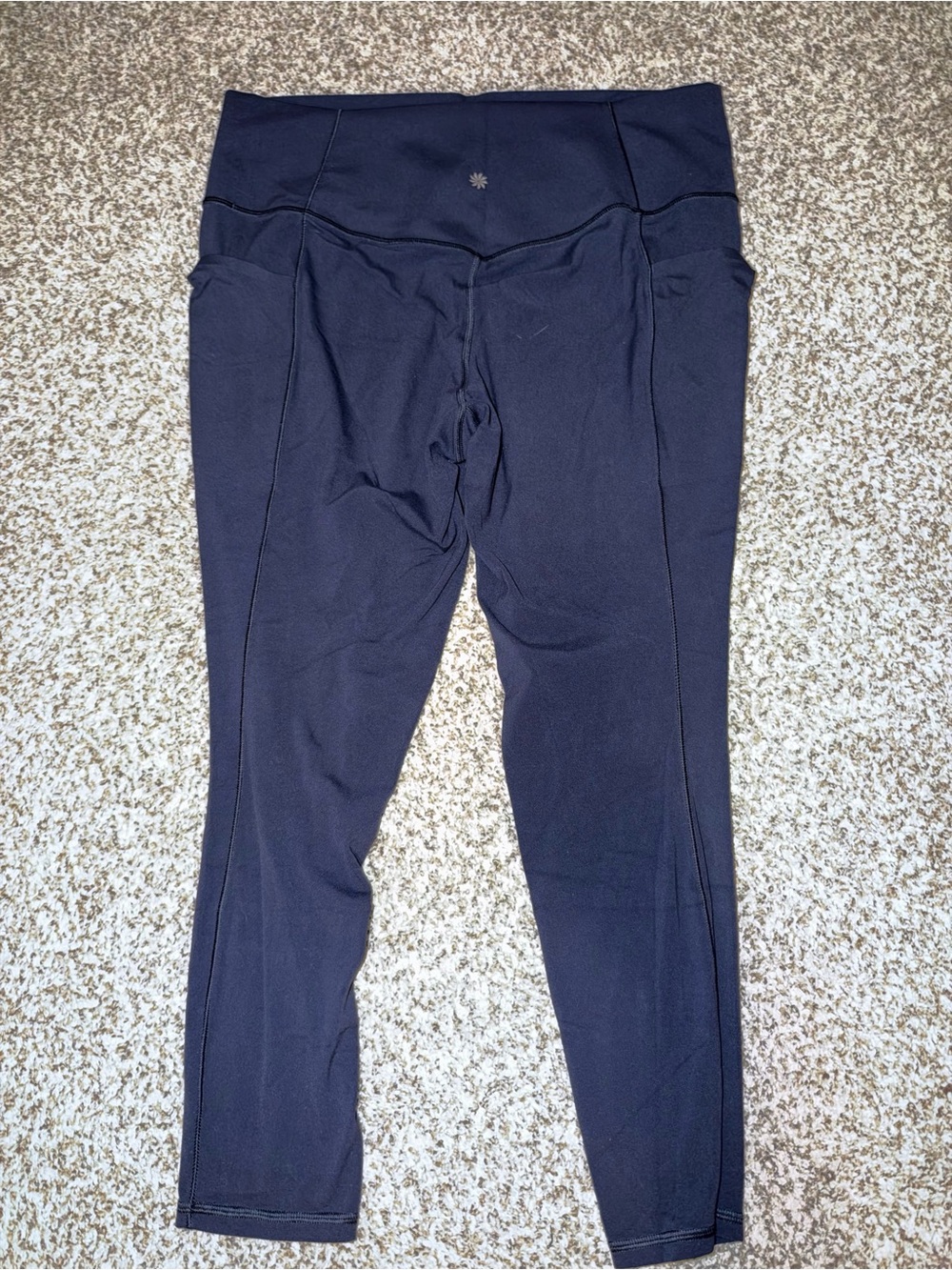 Athleta salutation stash leggings navy